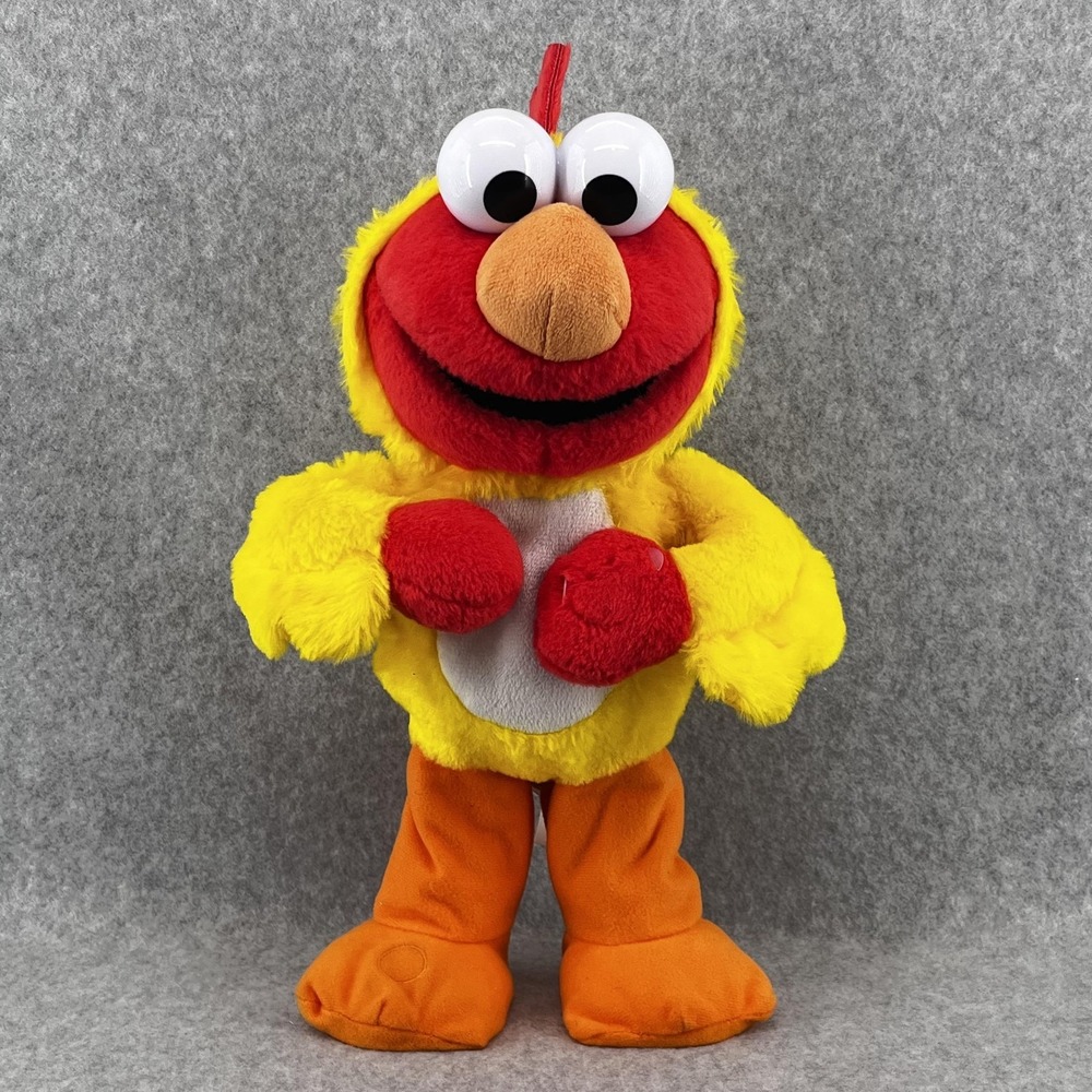 Sesame Street Chicken Dance Elmo Animated‎ Dances Sings TESTED 13 inch Just Play